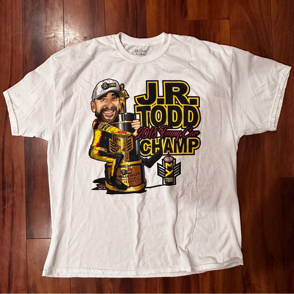 JR Todd 2016 NASCAR Championship white tshirt 2XL
